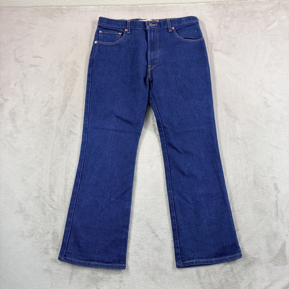 Vintage Levis 517 Bootcut Red Tab Jeans Men 36x30 (Fits 34x29) Blue Denim Y2K